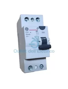 Ge power bp225/30 interruptor diferencial puro 2p 25a tipo ac 0.03a 2m